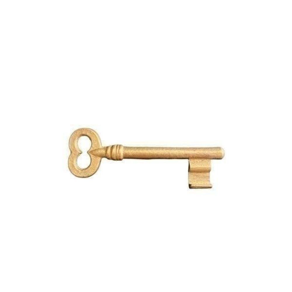 VTG brass heart love shape key